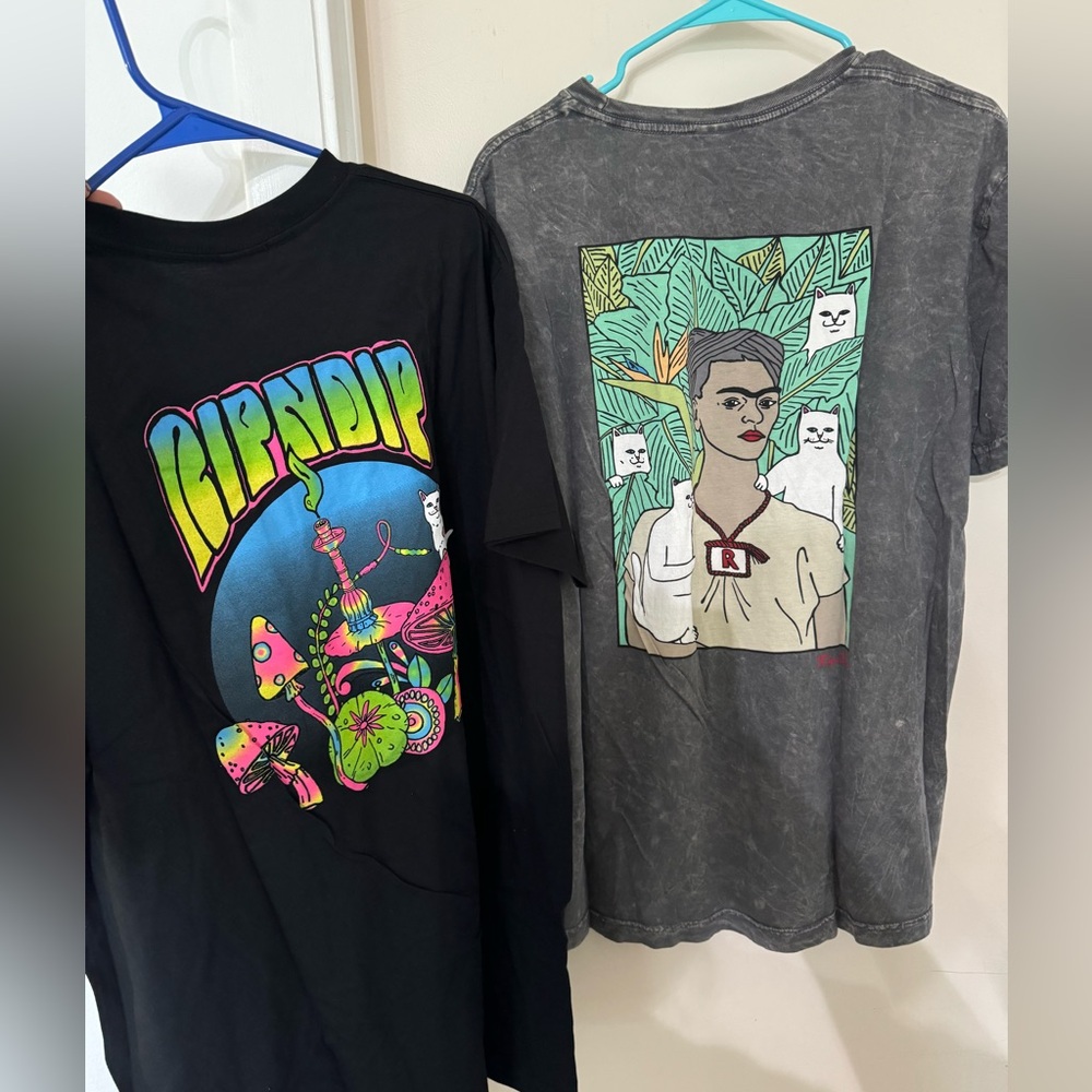 Set of Two RipnDip T Shirts Size XL